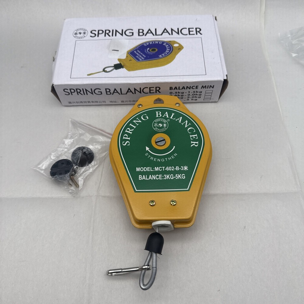 Retractable Spring Balancer Screwdriver Hanging Torque Steel Wire Rope *READ...