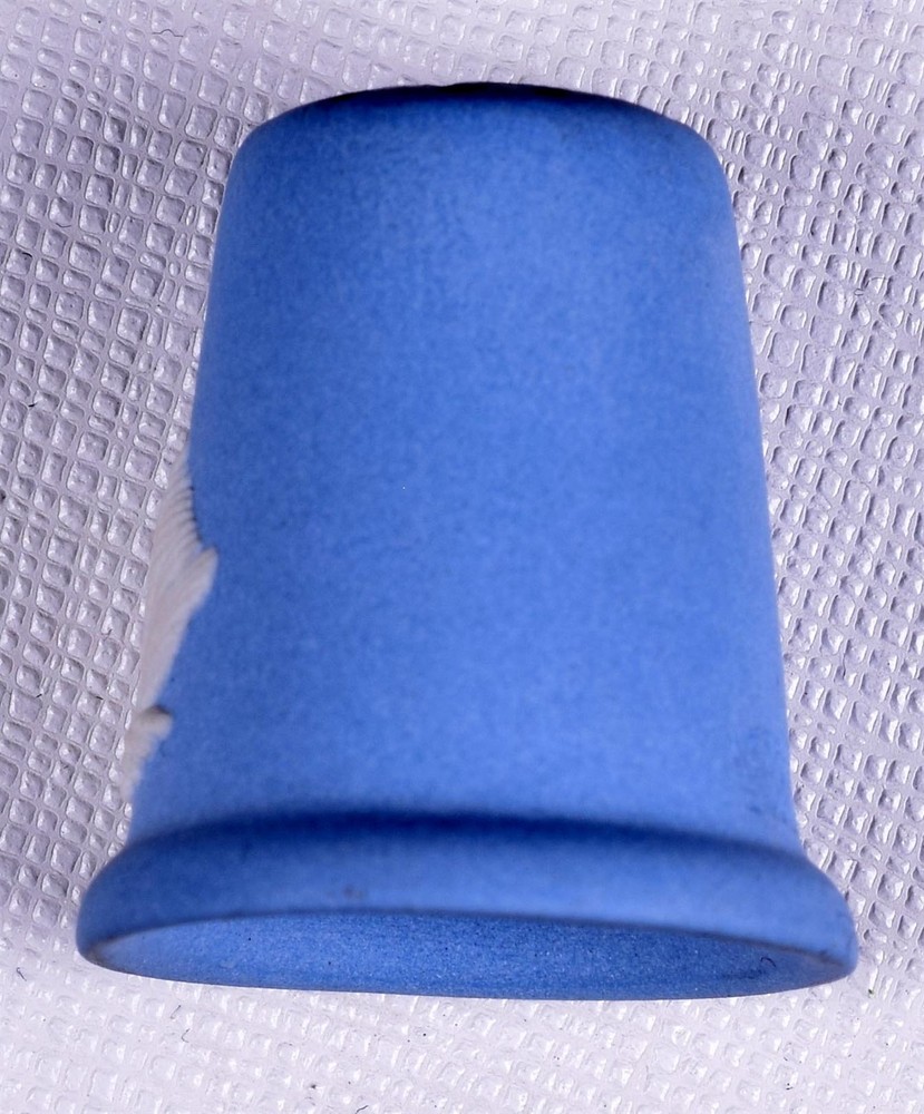 Wedgwood Swan Thimble Blue Jasperware