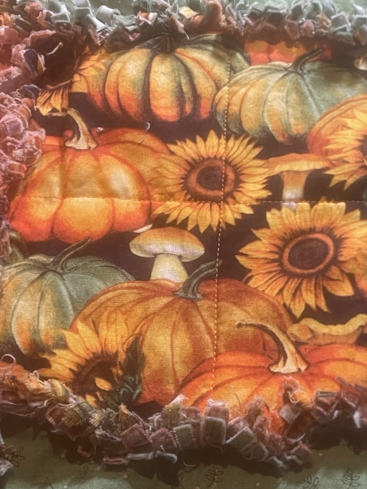 Gnome Fall Rag Quilt