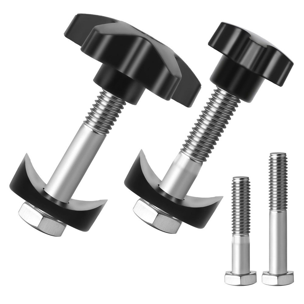 2 Sets Drive Walker Parts Replacement Knobs Kits, Compatible with Black