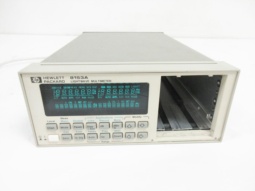 HP 8153A LIGHTWAVE MULTIMETER MAINFRAME ~ AGILENT