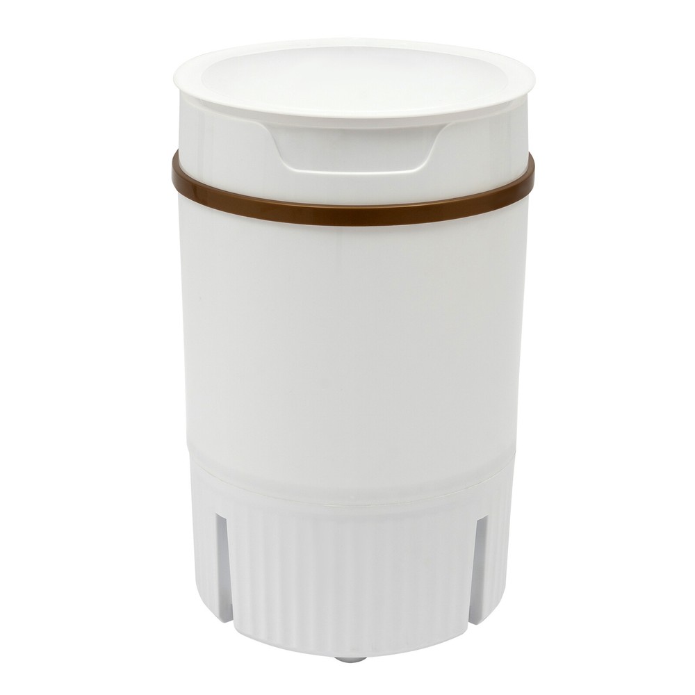 Portable Mini Washing Machine Washer with Drainage Basket Multi-Functional White