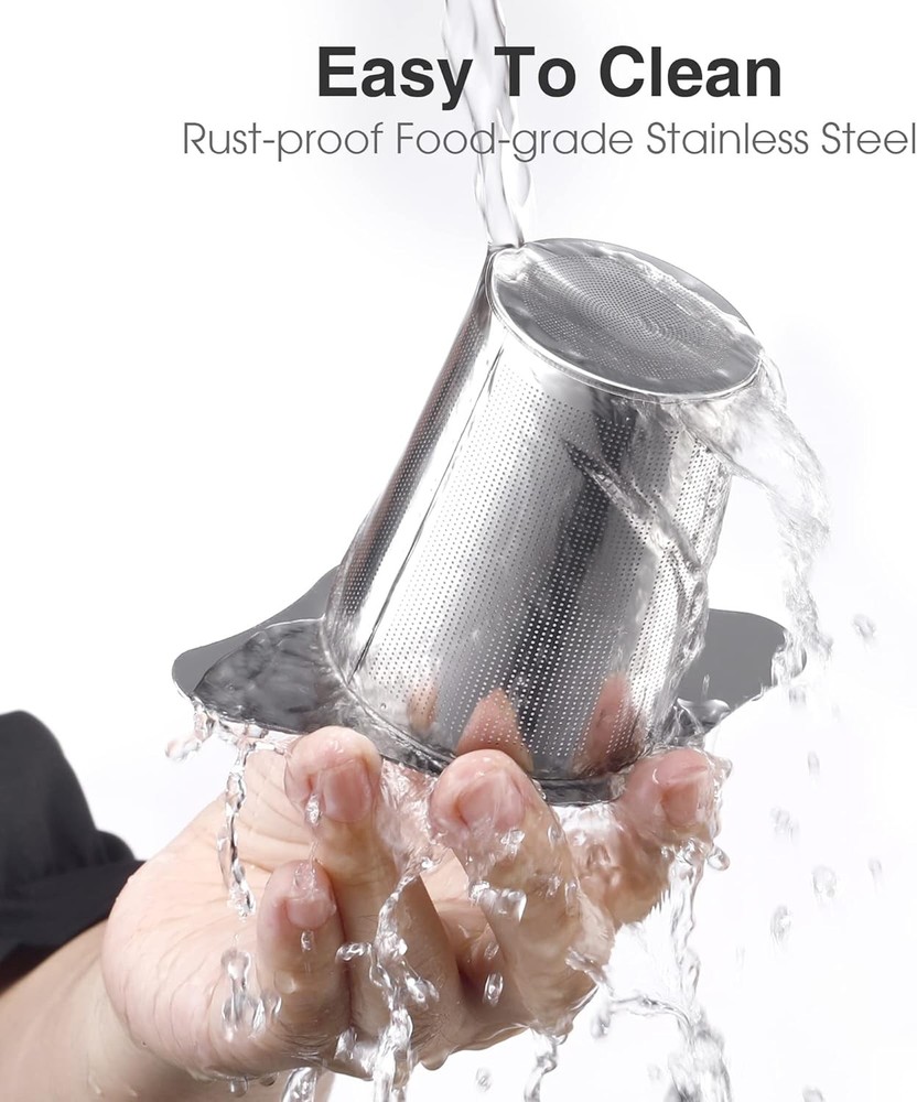 IPOW Reusable Stainless Steel Coffee Filter, 1 Pack,