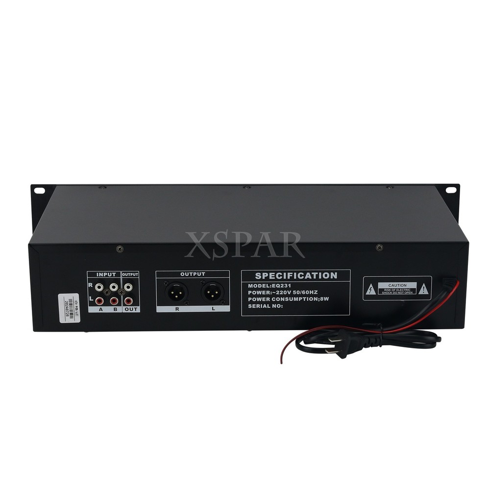 EQ231 Dual 25-Band EQ Graphic Equalizer Professional Hifi Bluetooth Equalizer