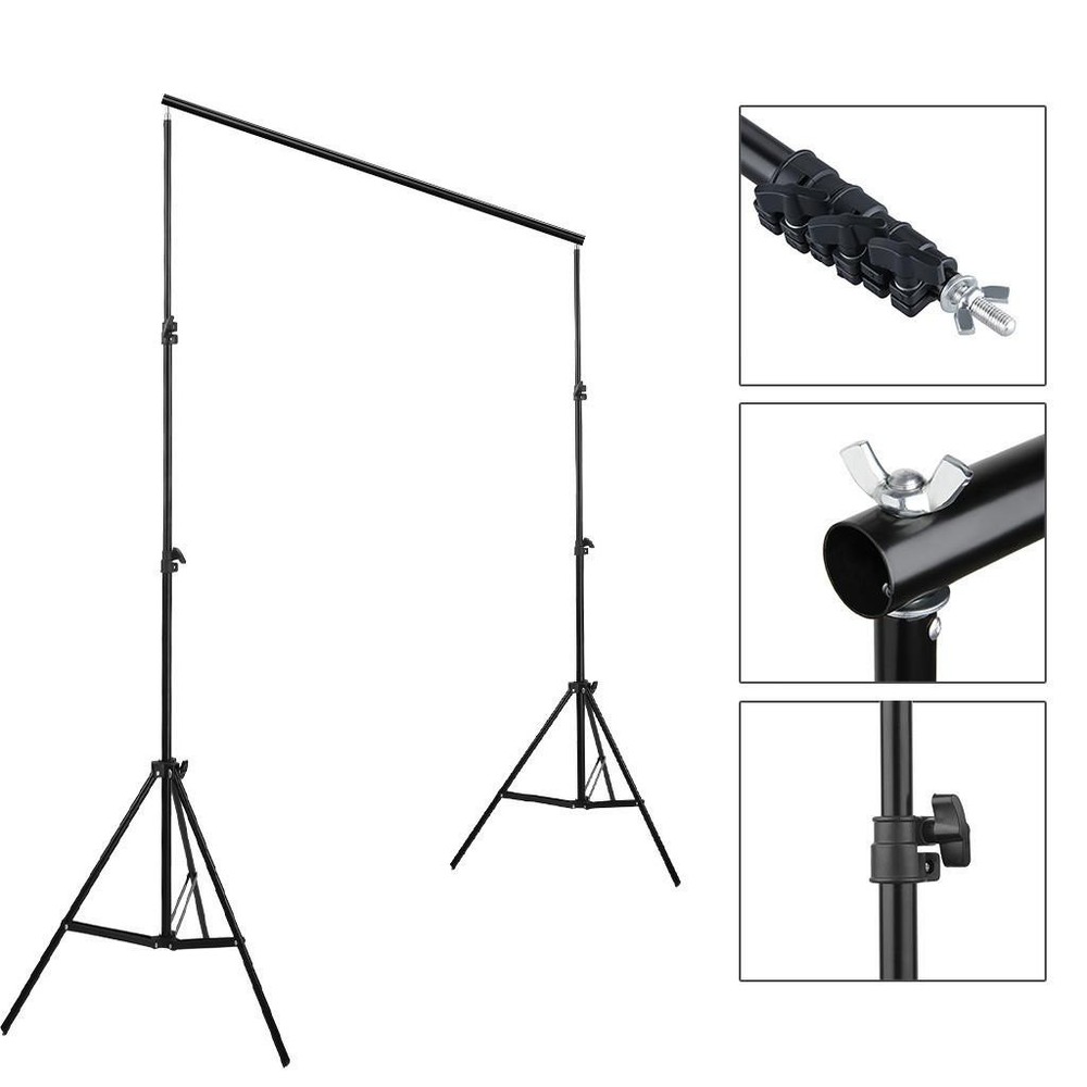 Kshioe Photography Studio Lighting Softbox Photo Light Backdrop Stand Kit
