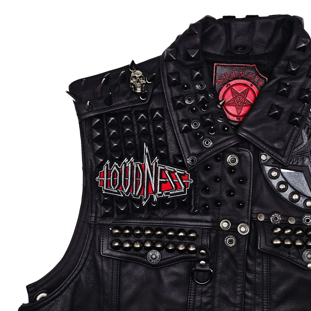 LOUDNESS LOGO (shaped border) EMBROIDERED PATCH