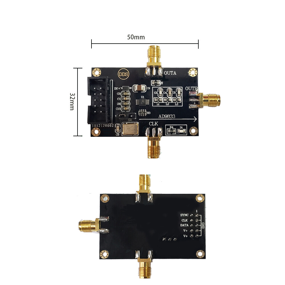 AD9833 Triangular Sinusoidal Square Wave Signal Source DDS Digital Signal Module