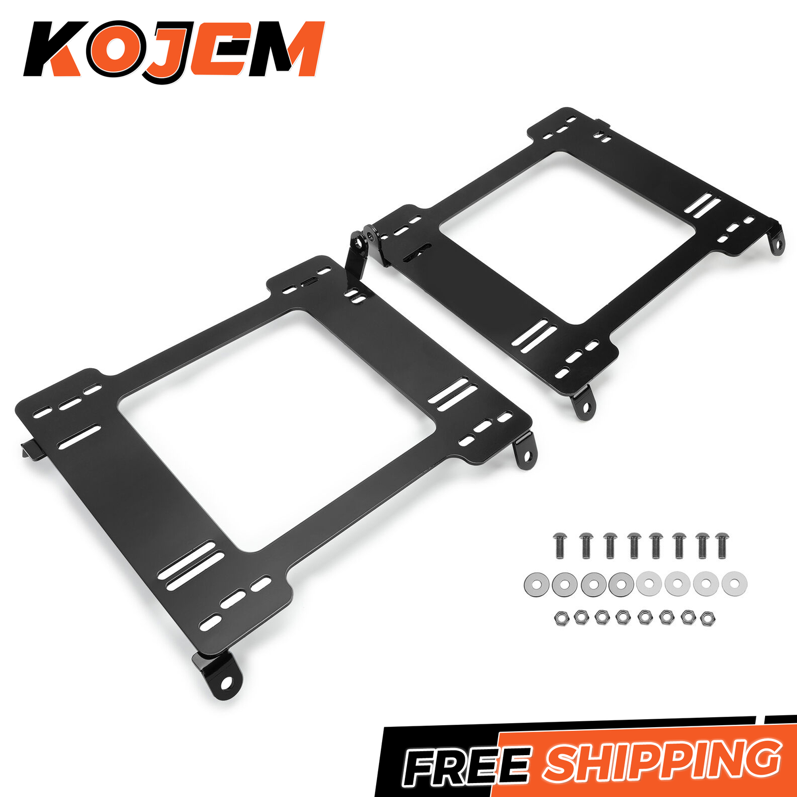 KOJEM Front Racing Seats Base Mount Brackets Pair For 1994-2001 Acura Integra