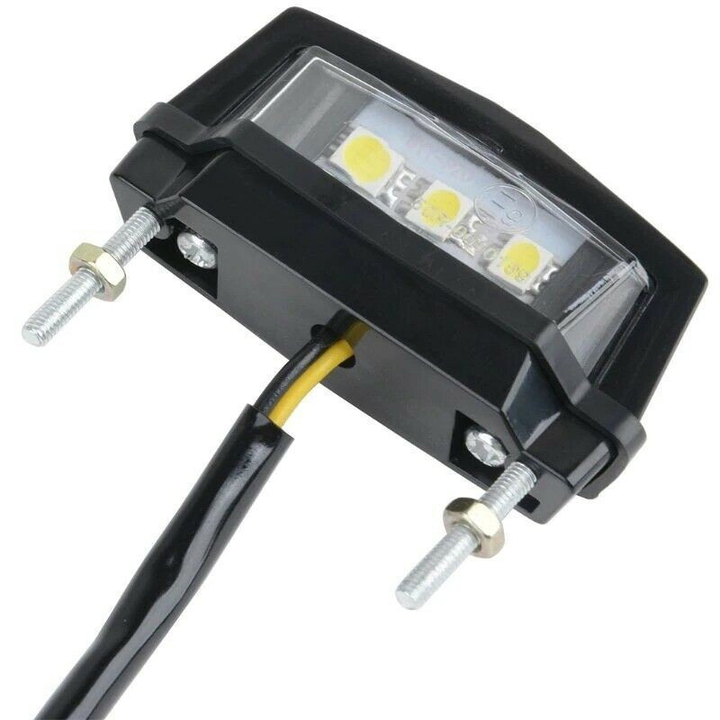 License Plate Light ABS Plastic Accessories Black Housing LED Lamp Multi Use