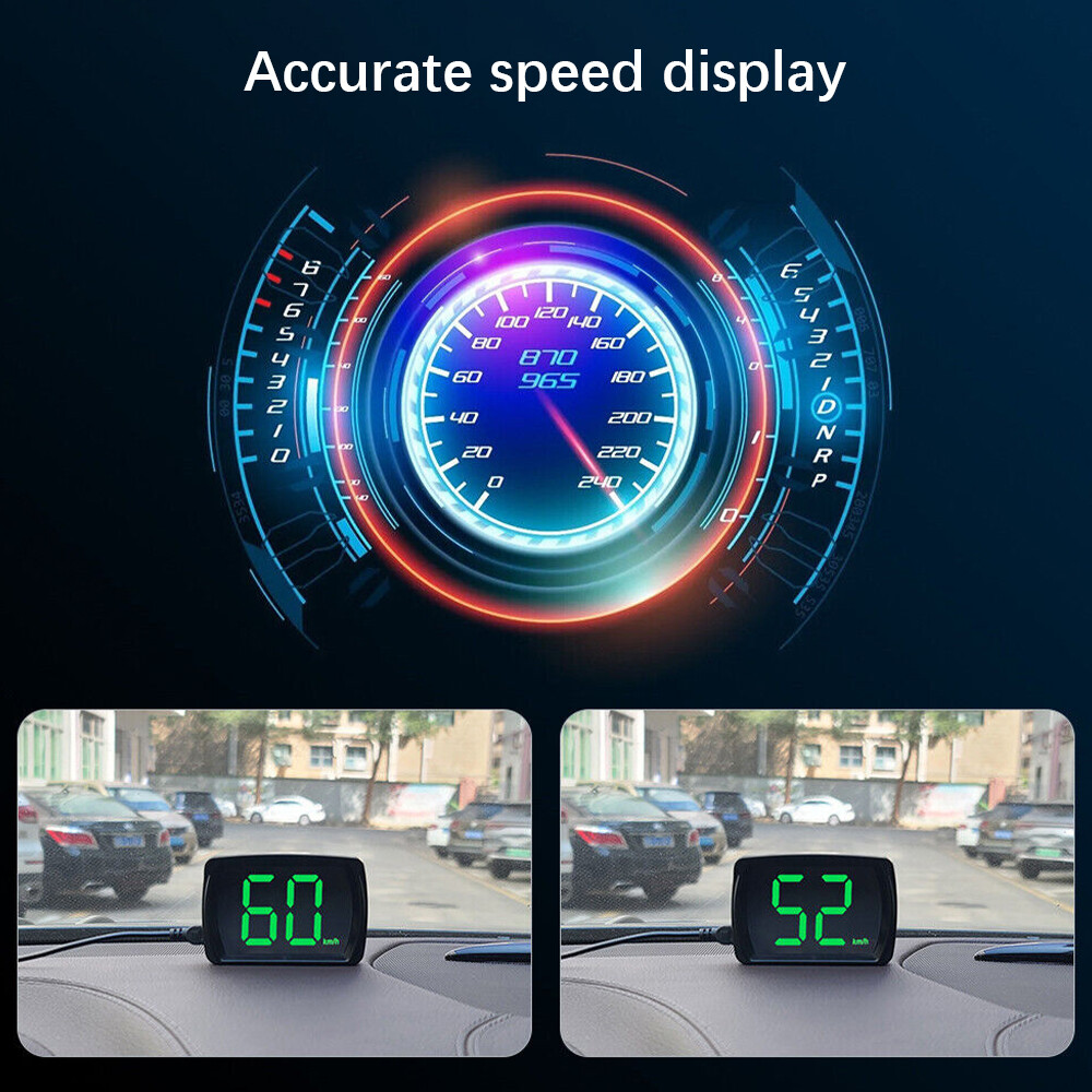 Digital GPS Speedometer HUD Car Truck Motorcycle Head Up Display Odometer MPH