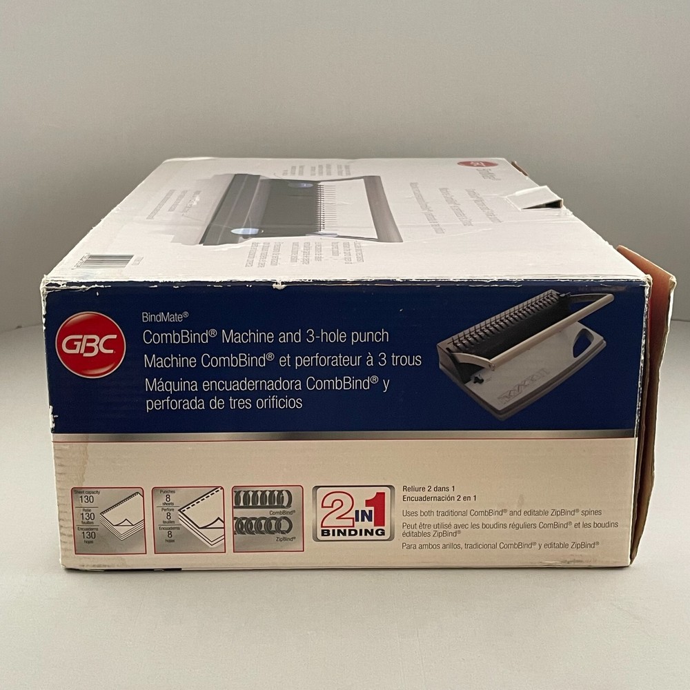 GBC BindMate CombBind Machine & 3 Hole Punch 7706170