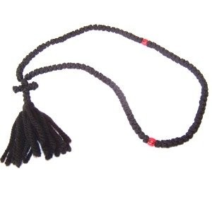 Knotted wool chotki Rosary - Komvoschinia (100 Knots 17")