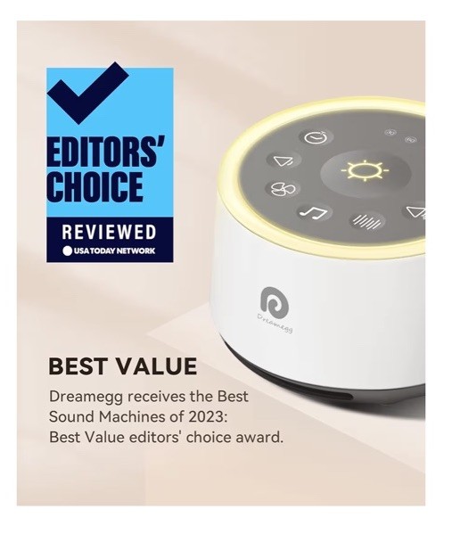 Dreamegg D1 White Noise Machine Night Light White