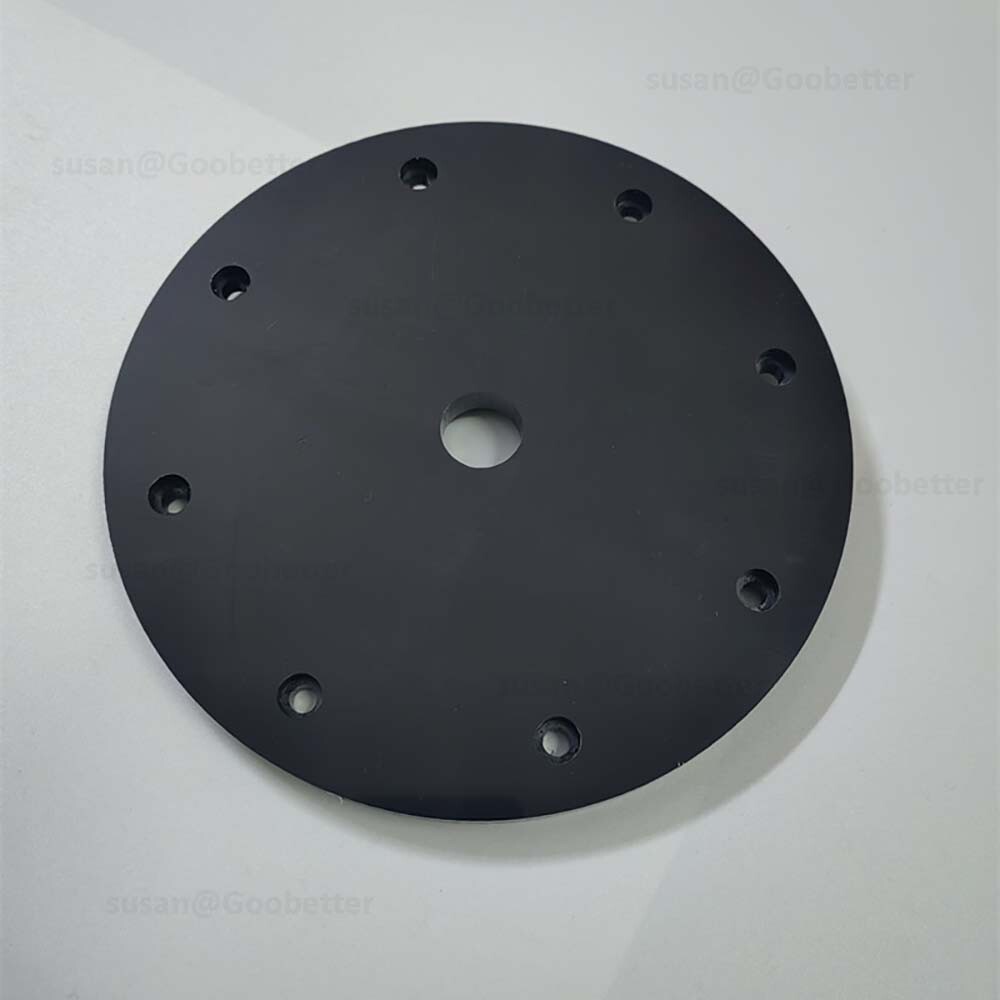 Circles Cut Disc Black PP Plastic Round Discs, Custom Sizes
