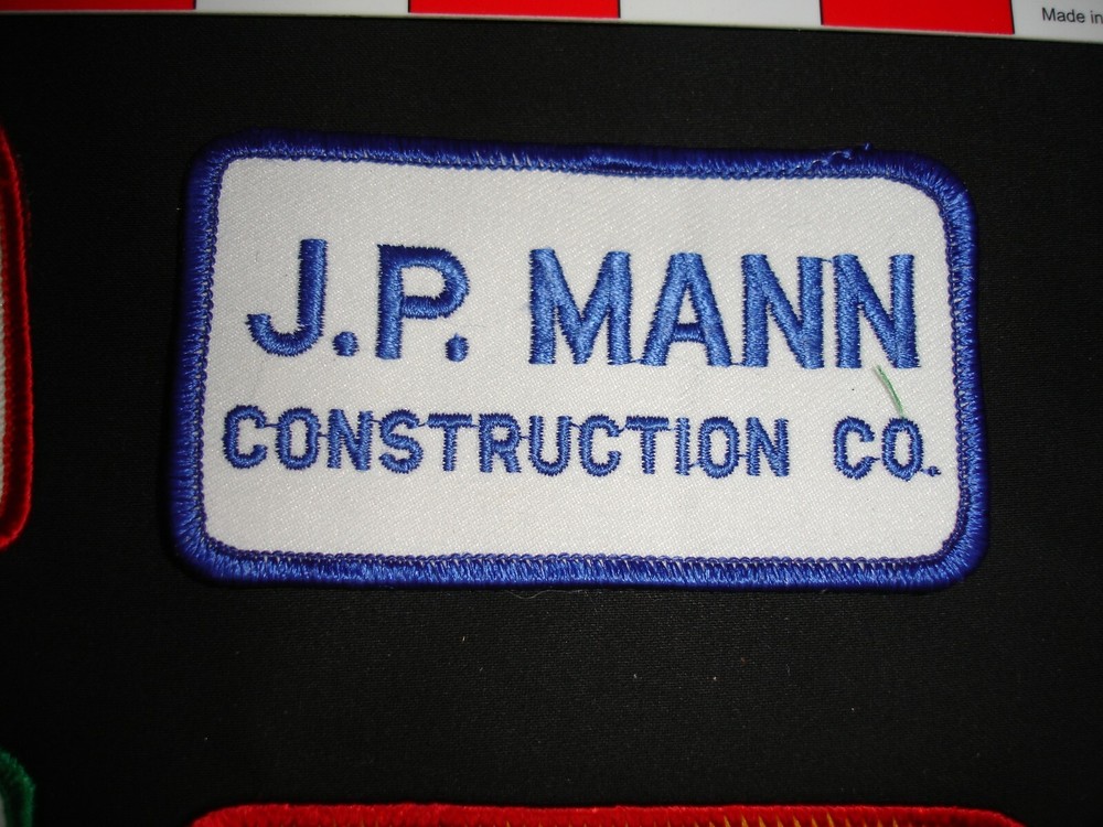 Construction related vintage advertising patch collection