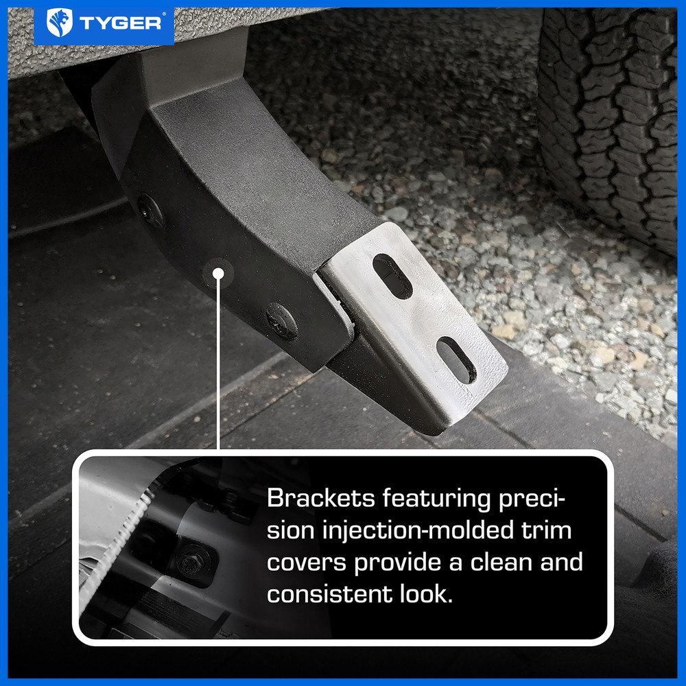 TYGER 4" Riser Running Boards for 09-24 Ram 1500 Quad Cab