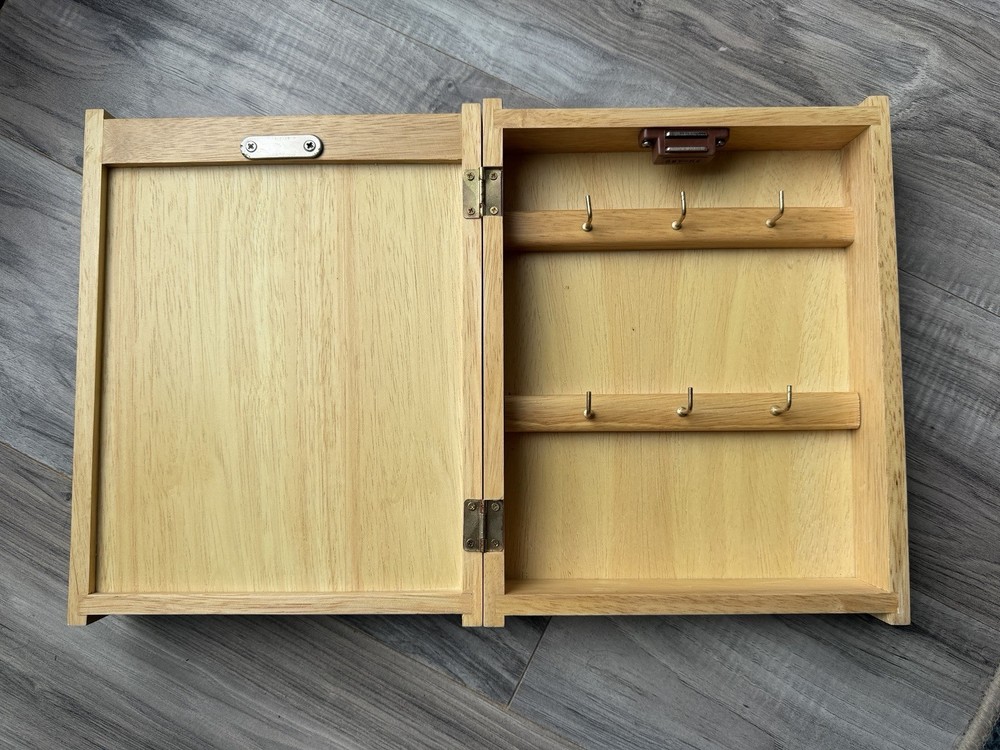 Pomerantz Mail Letter Keyholder Key Ring Solid Wood Kitchen Rack Wall Mounted