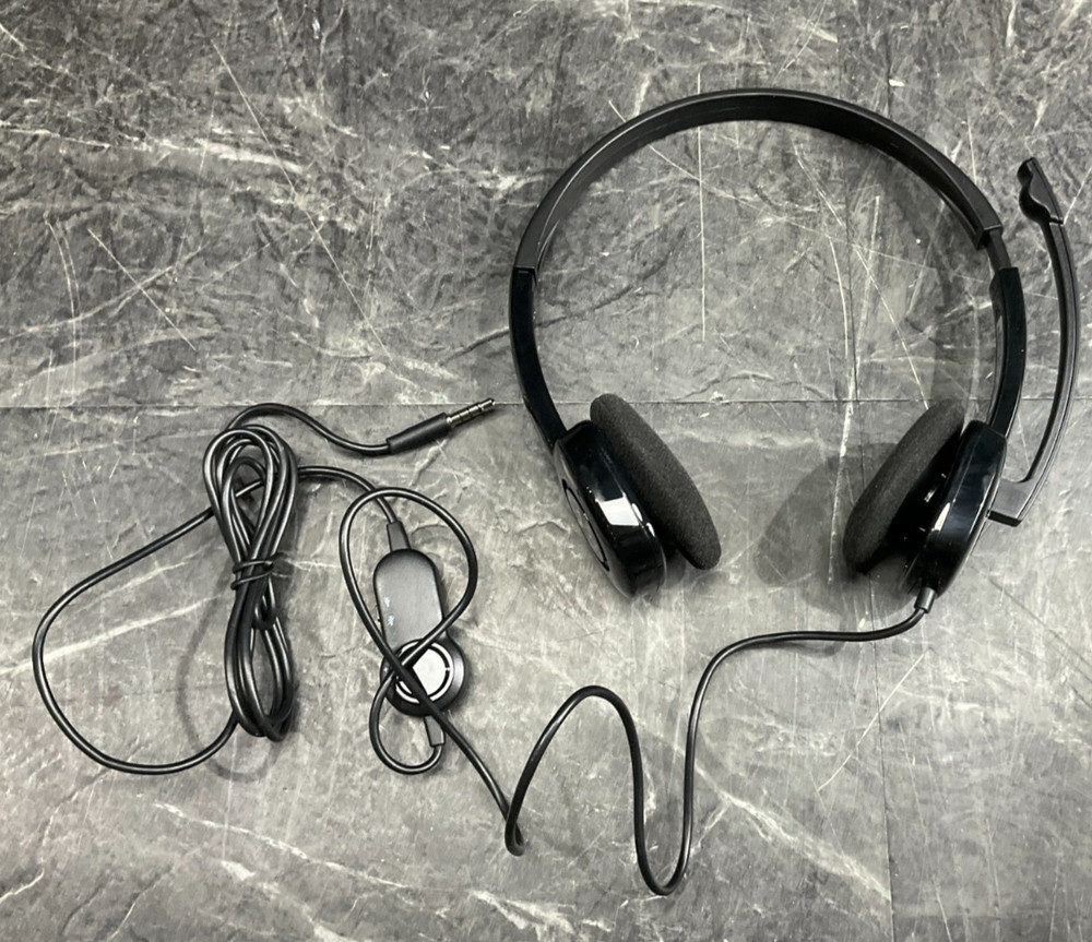 Logitech H151 Wired Headset 981-000587 ✅ ❤️️ ✅ ❤️ NEW OPEN BOX! ✅ ❤️️ ✅ ❤️