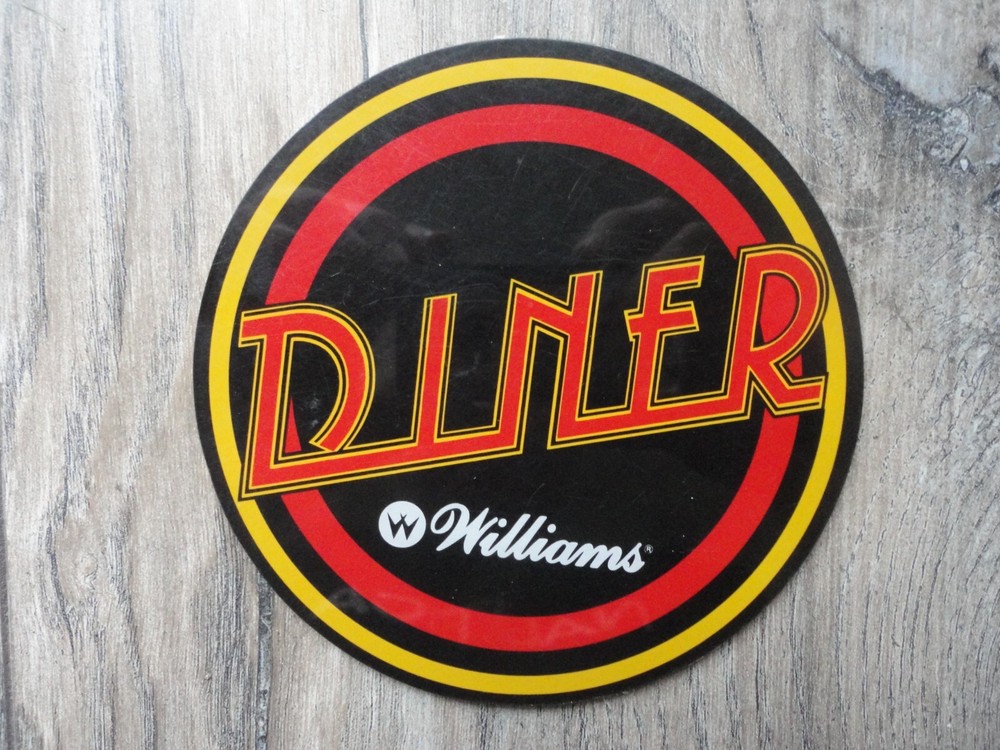 Diner Pinball Machine Promo Plastic Speaker Cutout
