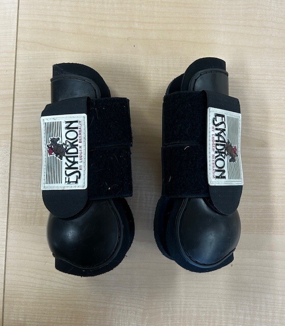 Black Eskadron Flexisoft Open-Front Horse Sport Boot Pair