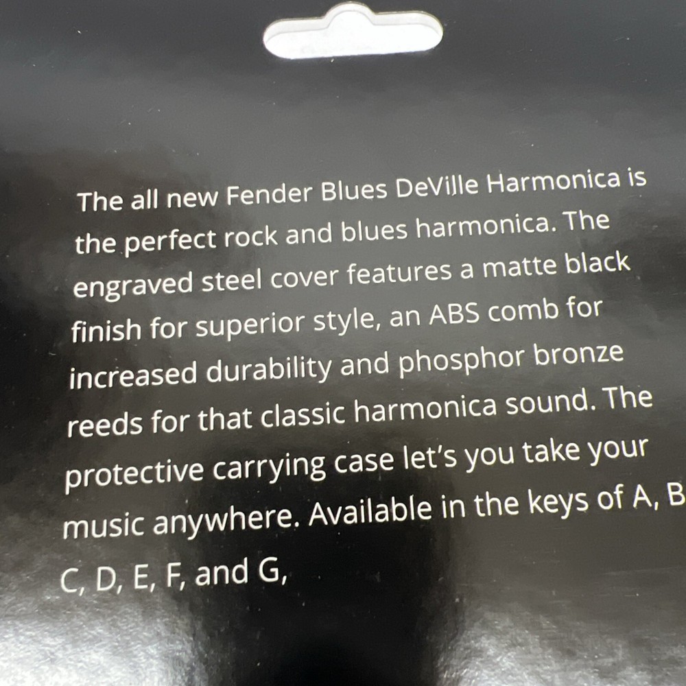 Fender Blues Deville Harmonica C