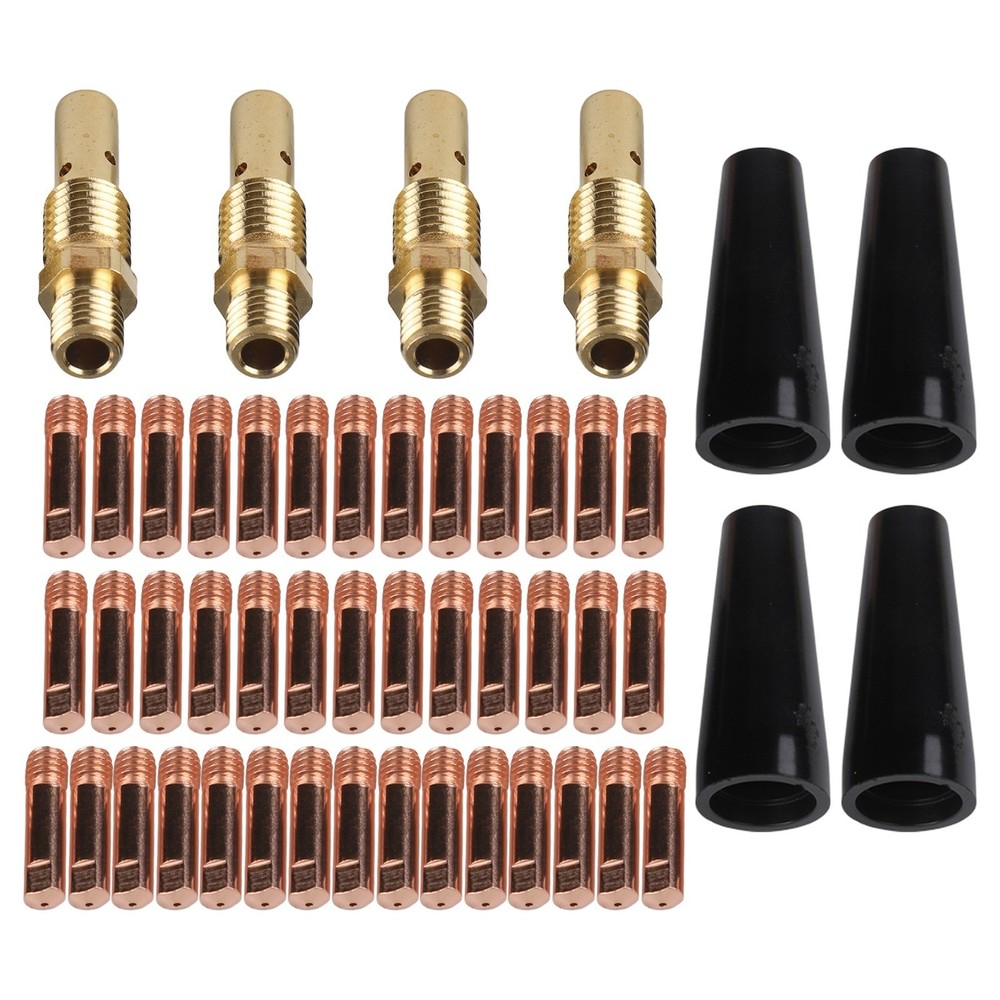 Welding Essentials 48Pcs Gasless Nozzle Tips Kit for Various Applications