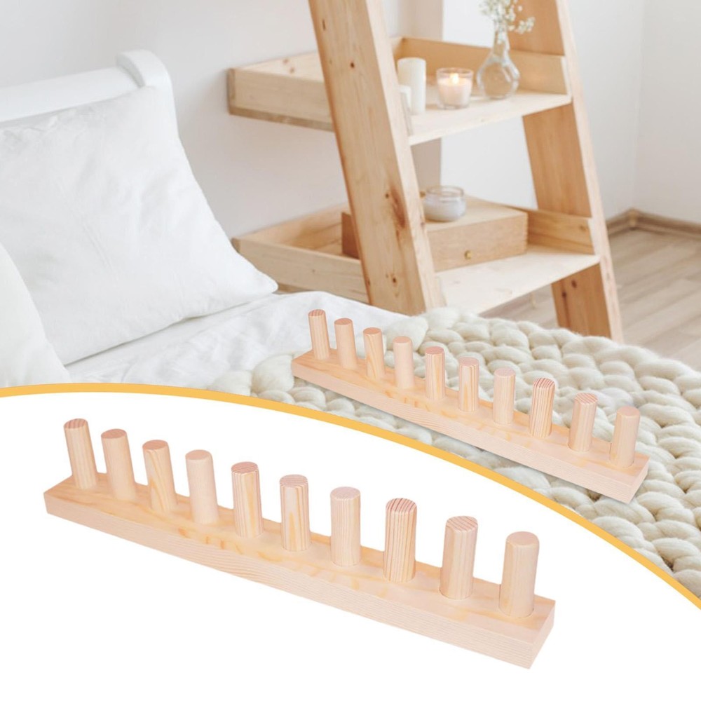 Wooden Knitting Loom Kit Weaving Loom DIY Blanket Frame Beginner Friendly