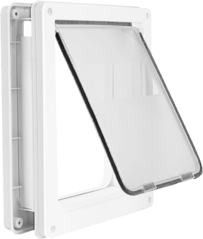 Large Doggie Door with Magnetic Locking Panel for Home Security - Durable & Weat
