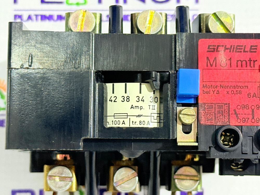 SCHIELE M81 THERMAL OVERLOAD RELAY 30-42A
