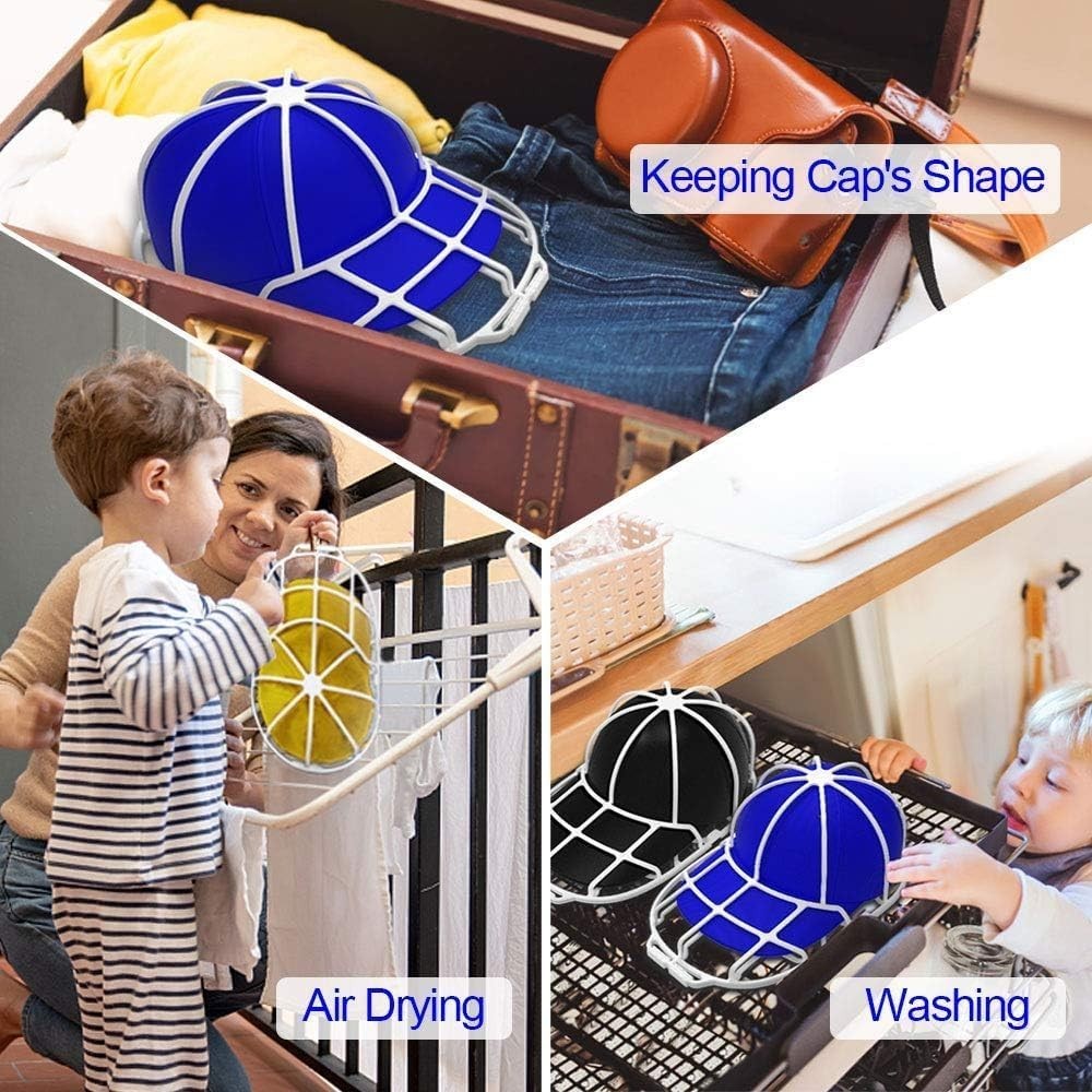 Hat Washer Cage for Washing Machine - Baseball Cap Cleaner Rack, Ball Cap Was...