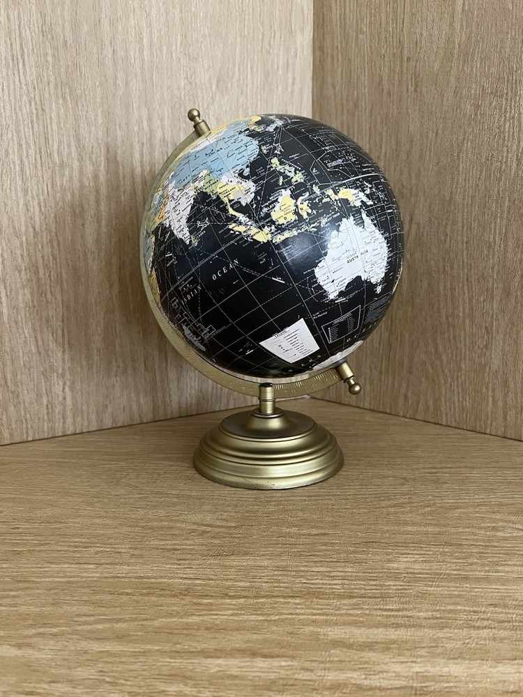 world map globe 12" desktop table decorative globe earth on base
