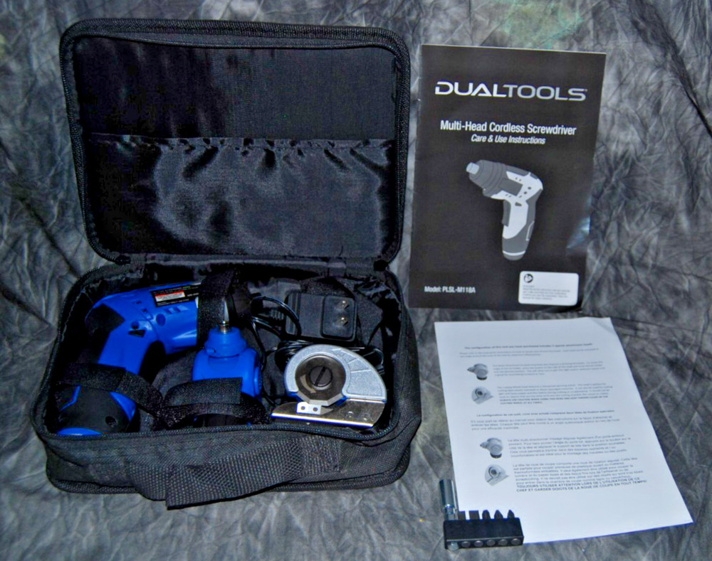 Dual Tools Multi-head  Cordless 3.6V/1300mA Lithium Rechargeable Screwdriver