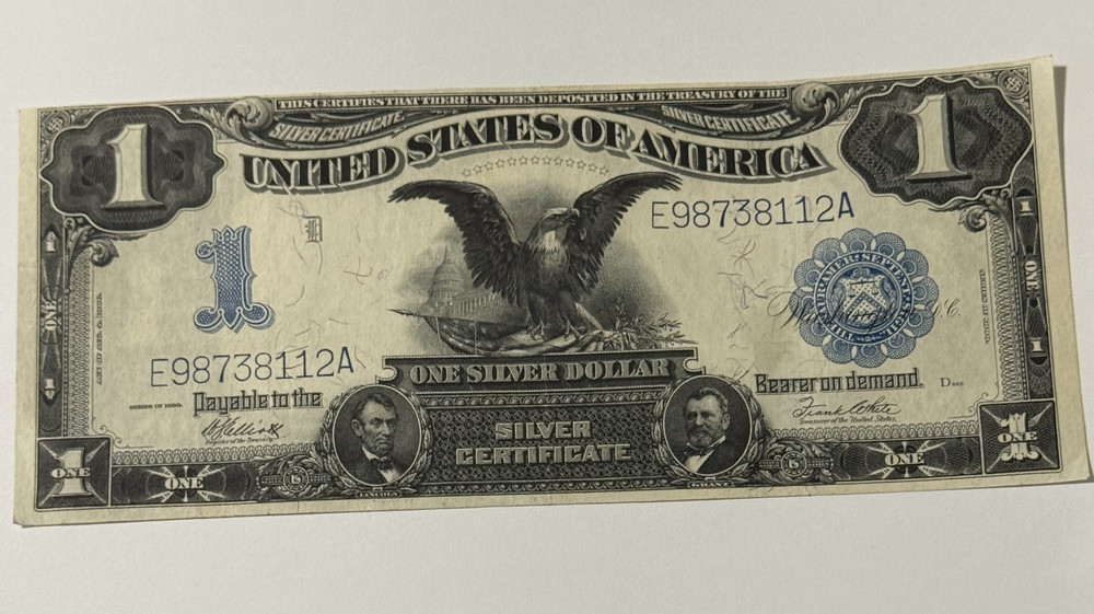 1899 Black Eagle one dollar silver certificate