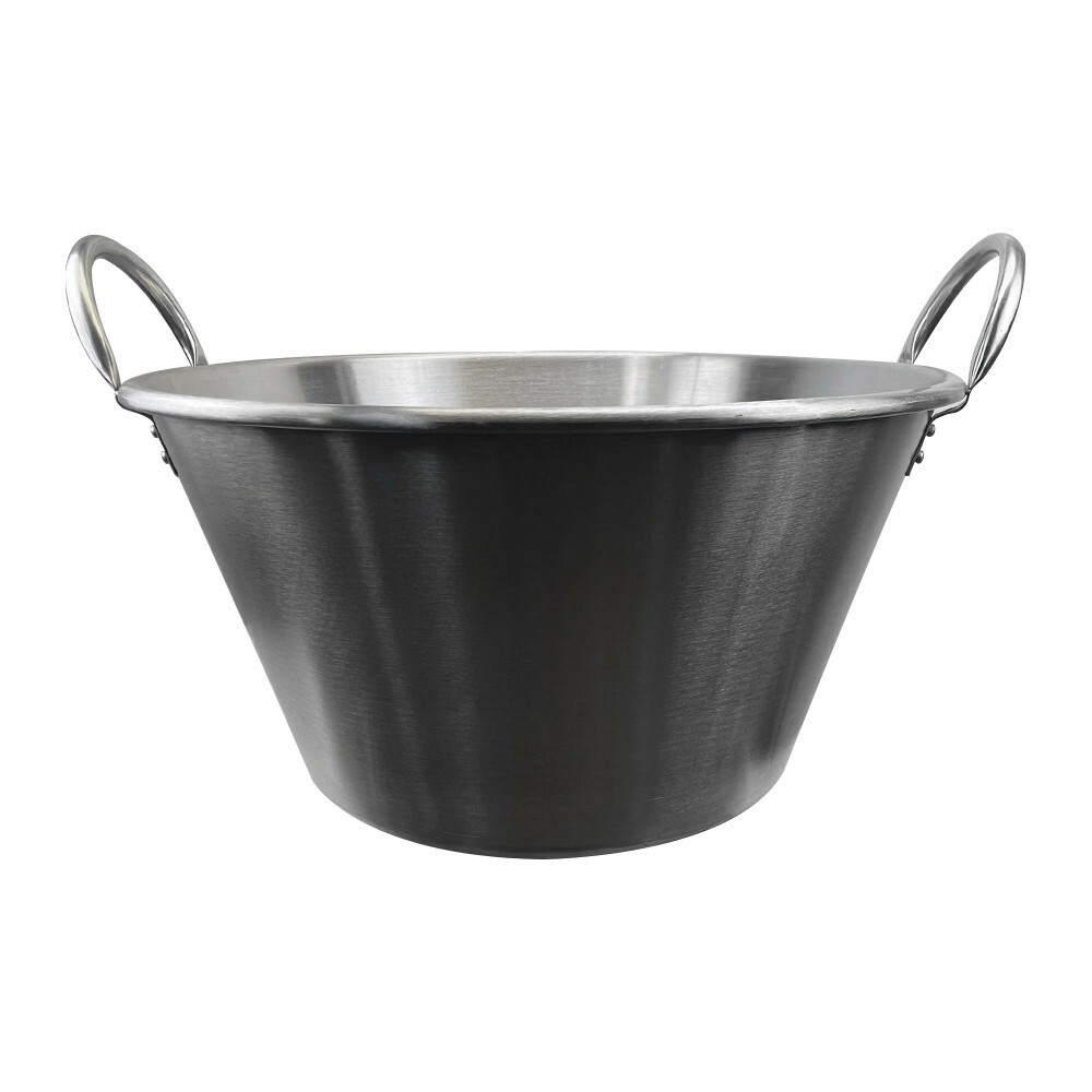 Cazo Grande Para Carnitas Large 25"W x 13"D Stainless Steel Caso Carnitas Comal