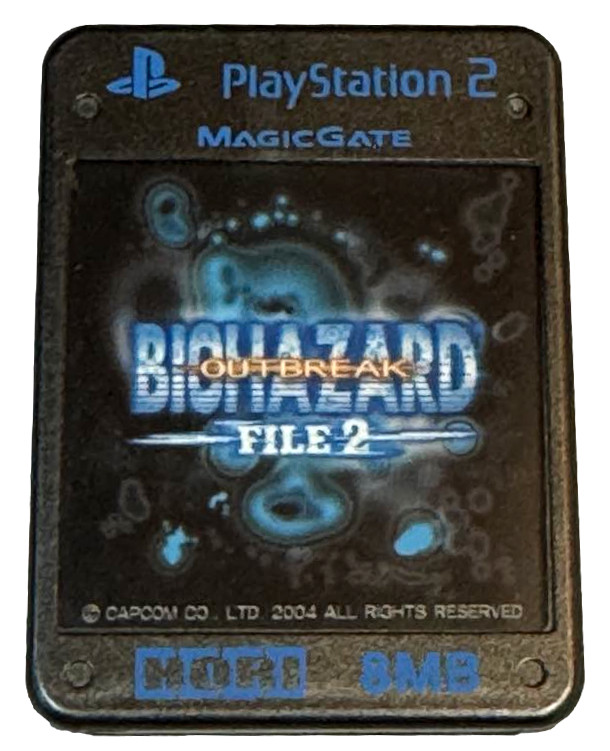 Biohazard Outbreak File 2 Hori Magic Gate PS2 Memory Card (Resident Evil)