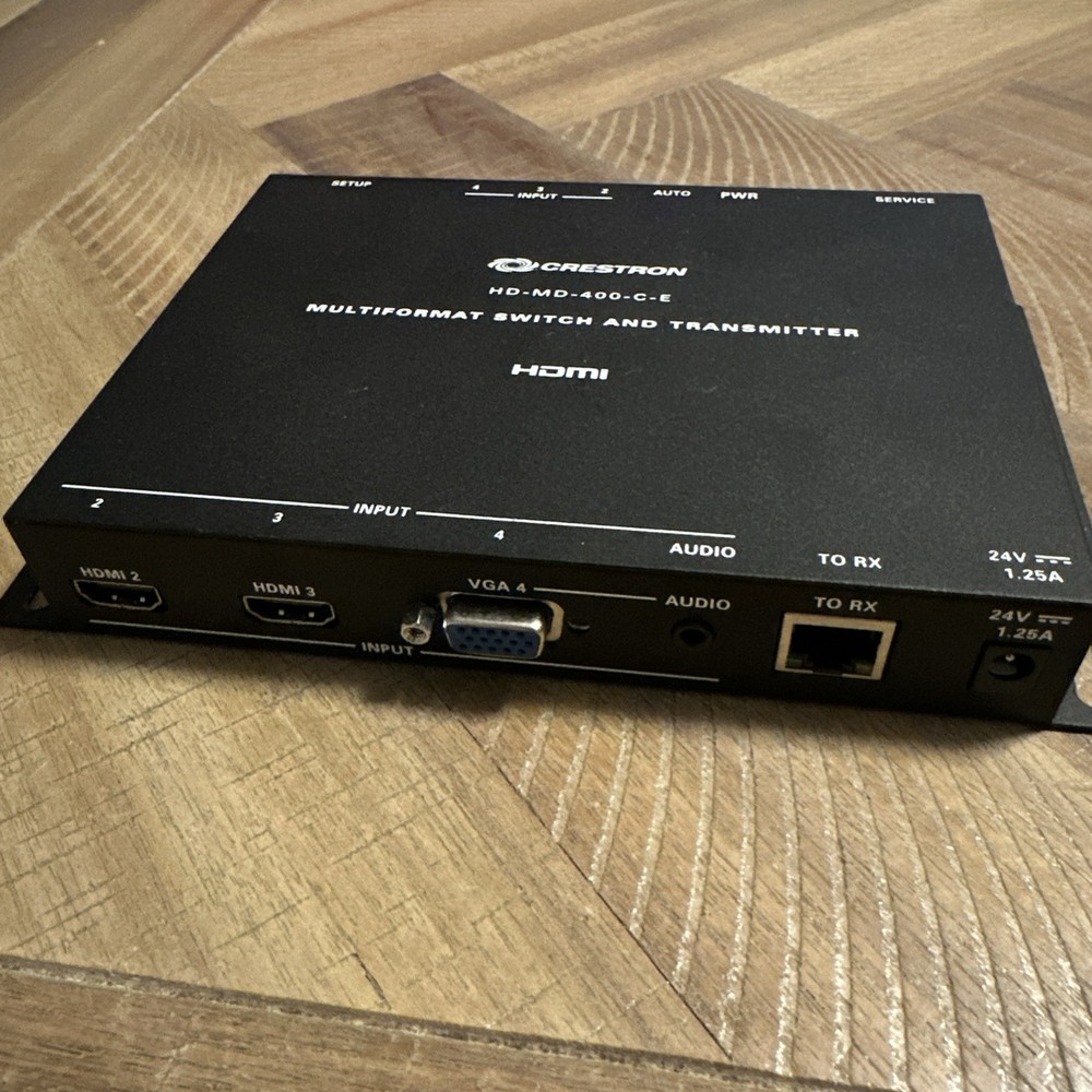 Crestron HD-MD-400-C-E HDMI Multiformat Switch And Receiver/Transmitter -Tested