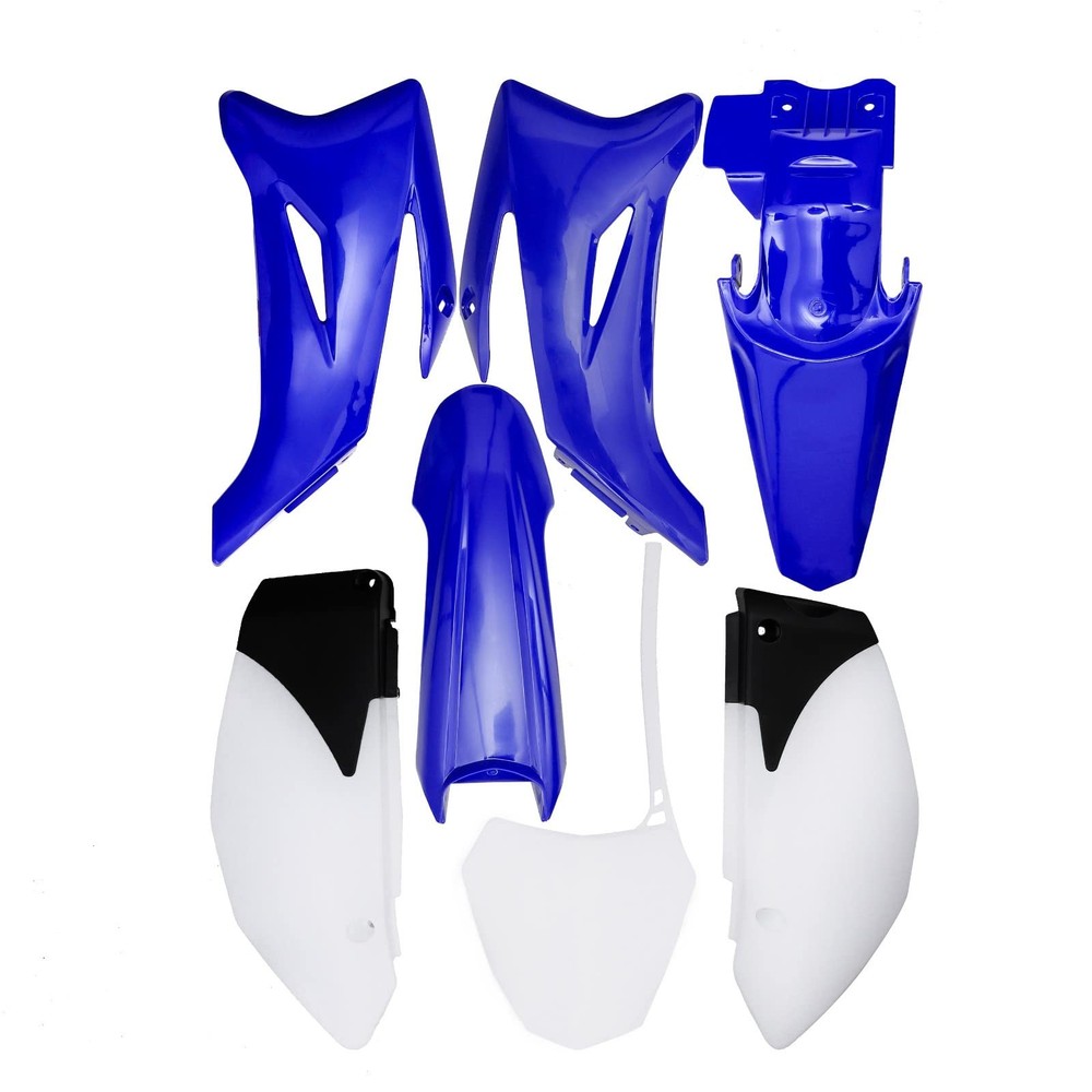 Replacement Plastic Bodywork Fairing Kit with Fuel Tank for Pit Bikes Blue