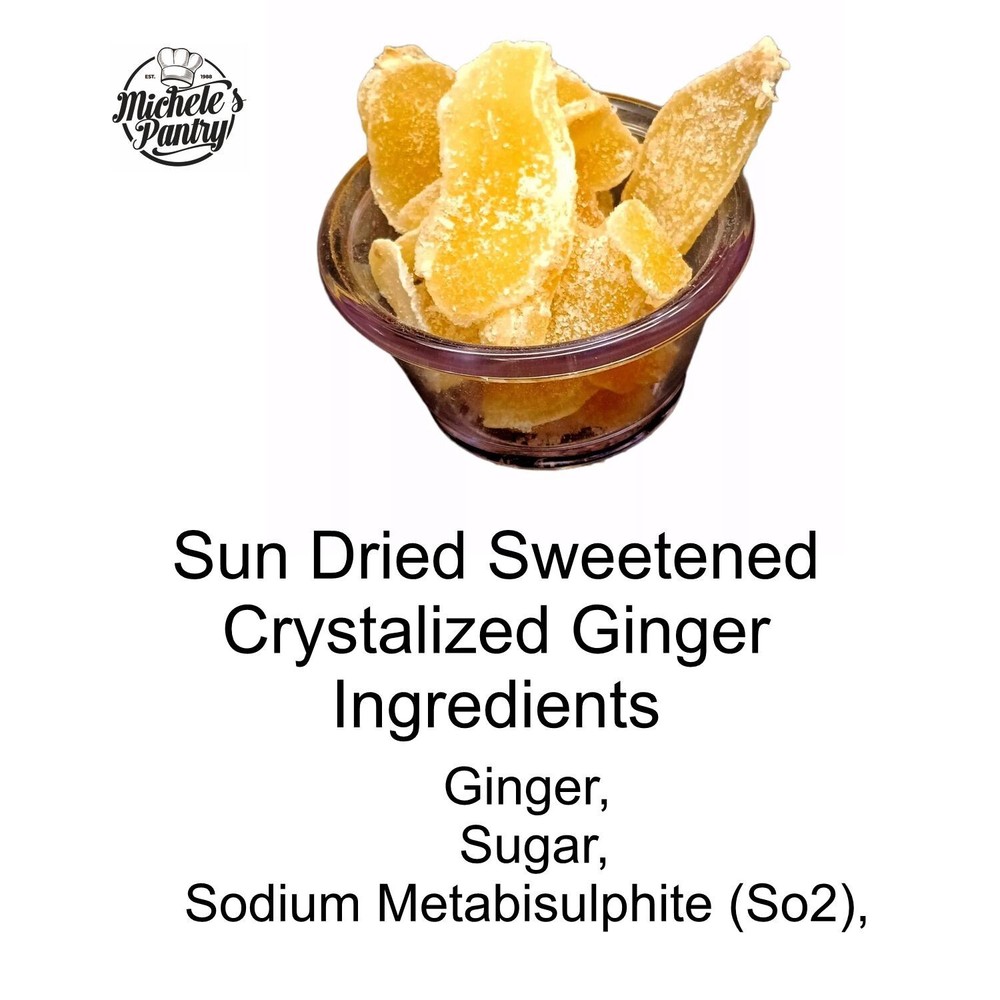 Michele's Pantry Sun Dried Crystalized Ginger 2 Pounds