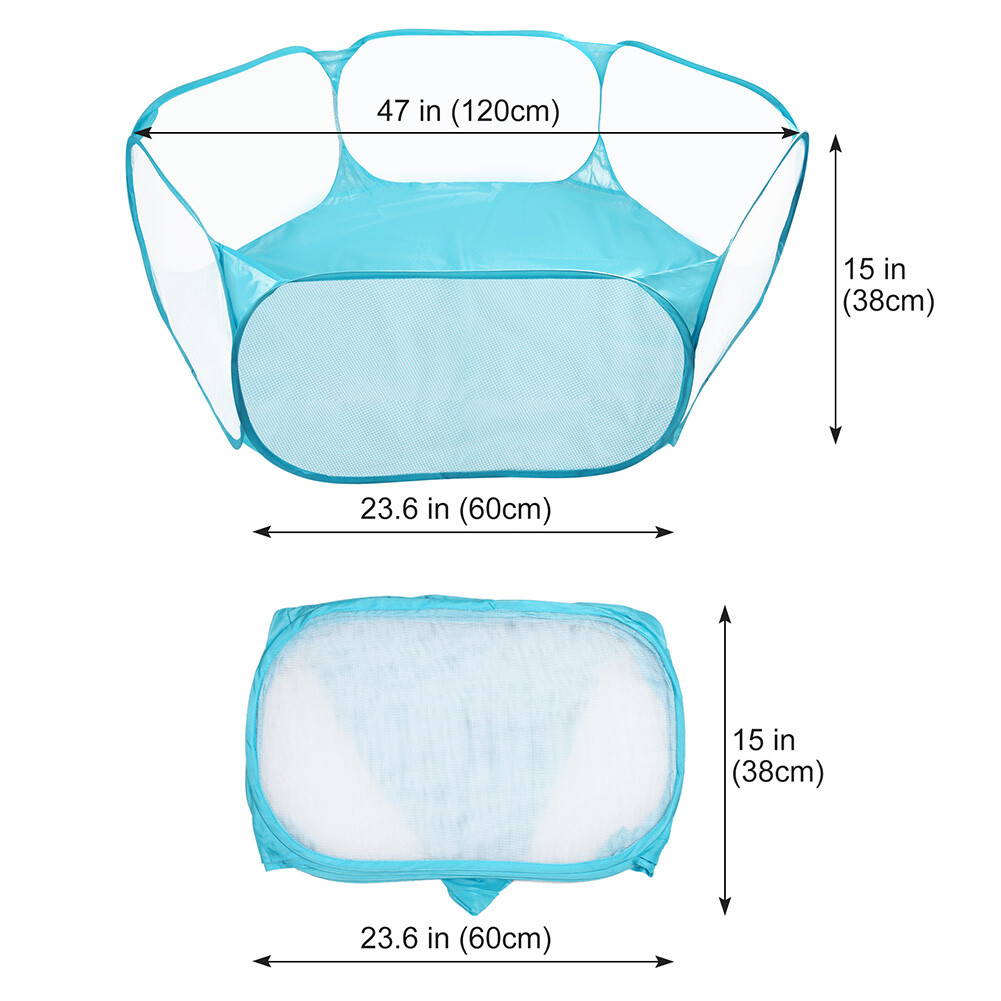 Small Animals Tent Cage Breathable Pet Playpen Pop Open Exercise Fence Rabbits