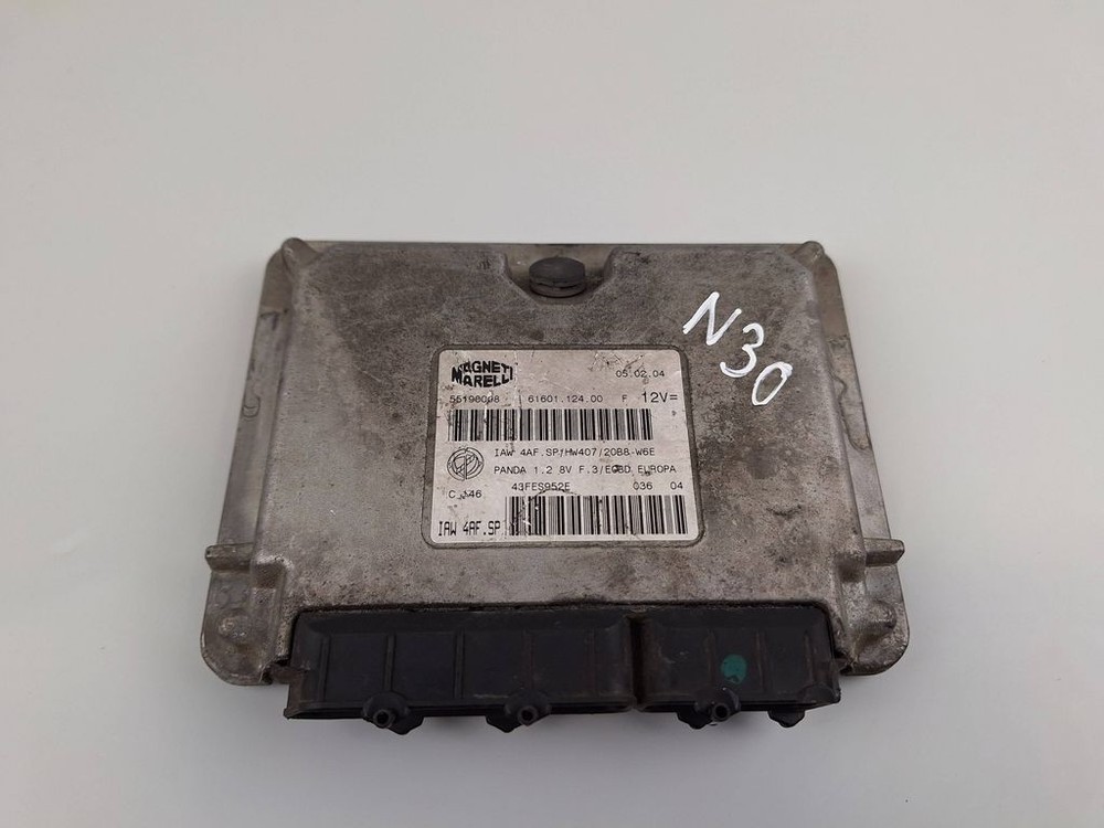 Fiat Panda II 2008 Engine Control Module ECU 55190098 kW BVV977