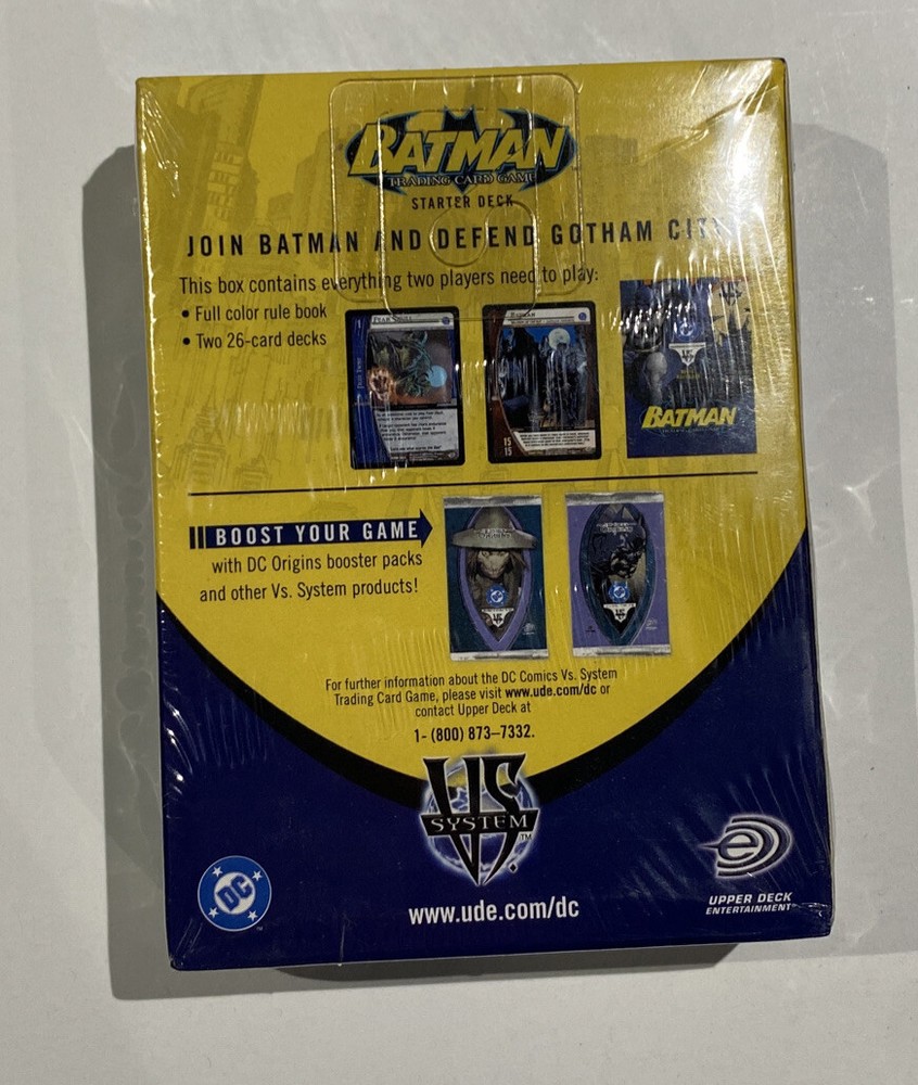 Batman VS System Starter Deck 2005 Factory Sealed TCG CCG Deck Upper Deck New!