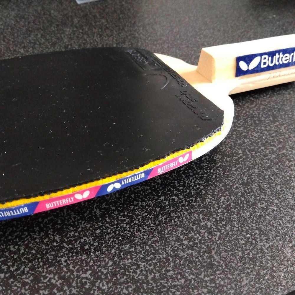 Butterfly Table Racket BIRIBA Performance Rubber RIGANspin