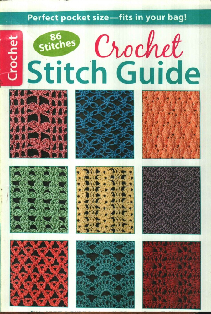 USED CROCHET STITCH GUIDE 86 STITCHES DIGEST SIZE CROCHET PATTERN BOOK