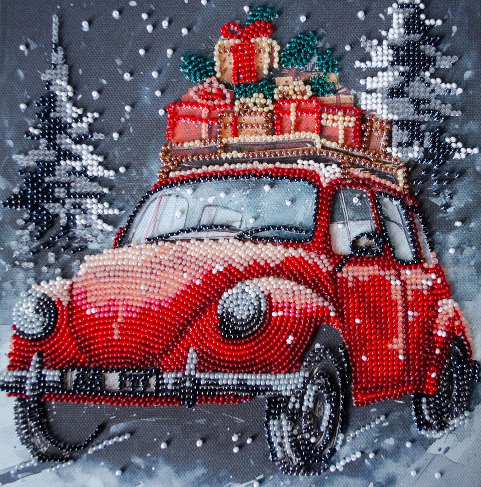 Mid-sized bead embroidery kit - Holiday Delivery