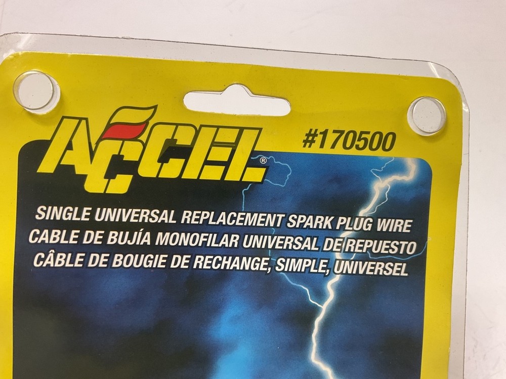 Accel 170500 Single Universal Replacement Ignition Spark Plug Wire - 60" 8mm