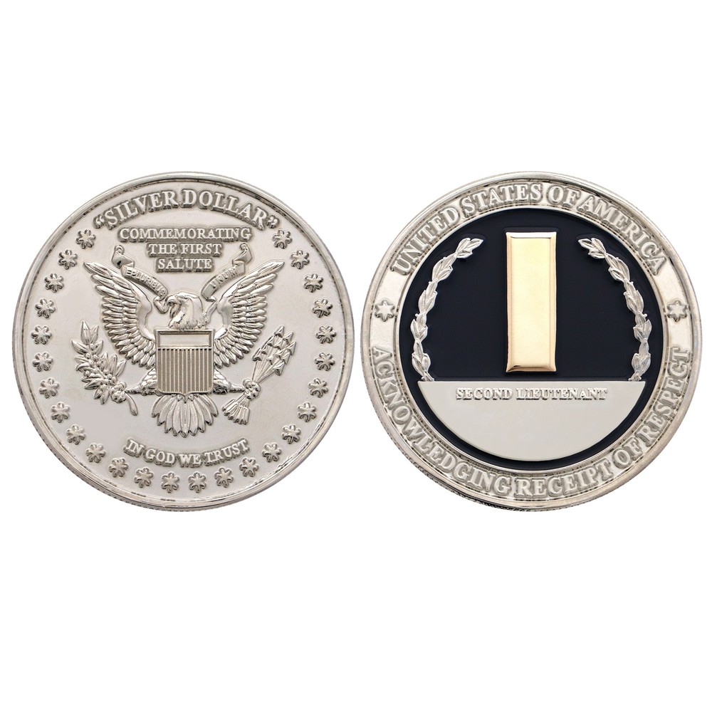 US Army - USAF - USMC  Second Lieutenant First Salute Challenge Coin CC-1949