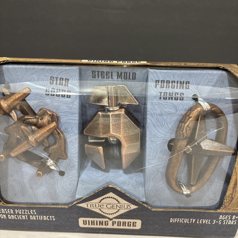 True Genius Viking Forge Brain teaser Puzzles Brand New
