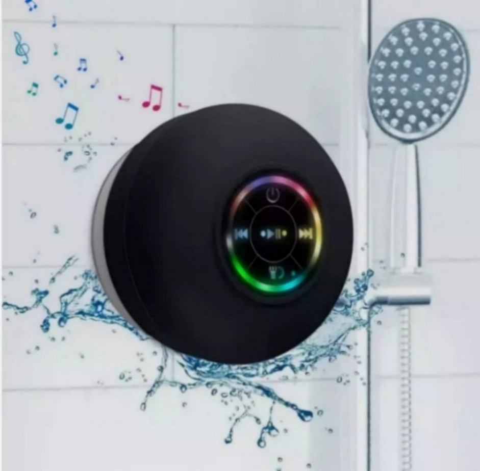 Waterproof Bluetooth Wireless Shower Speaker Bathroom Speaker LED Light&&#//