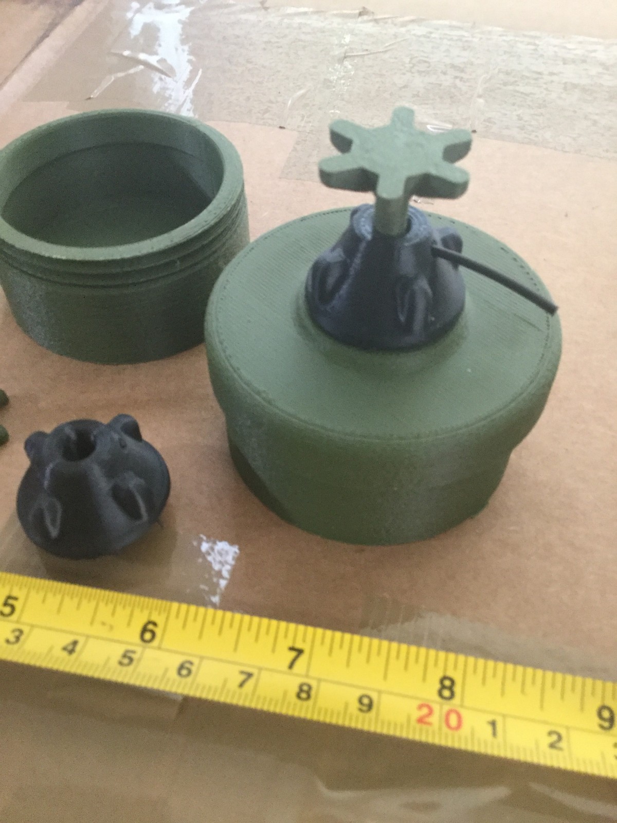 PMA-2 "Toepopper" Anti-Personnel Land Mine Accurate Size Plastic Replica 3d
