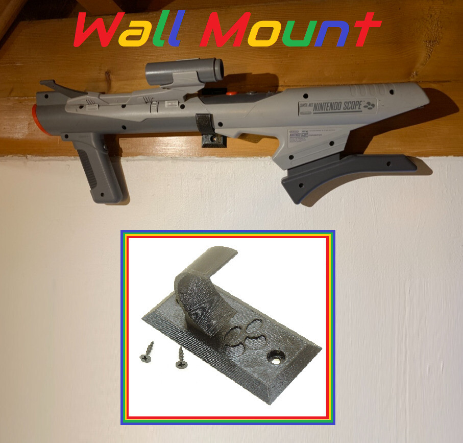 Wall Mount for Nintendo Super Scope Arcade Gun